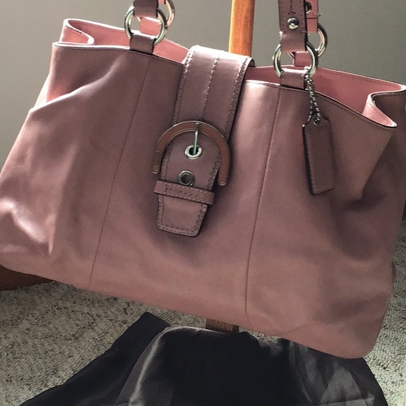 EUC Super, Super Gorgeous Pink COACH Handbag - Picture 5 of 12